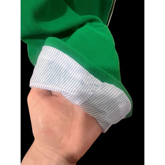 Gap Academy Blazer Womens 0 Green/White Piping Trim FALL ivy league preppy AMERI - Picture 7 of 8